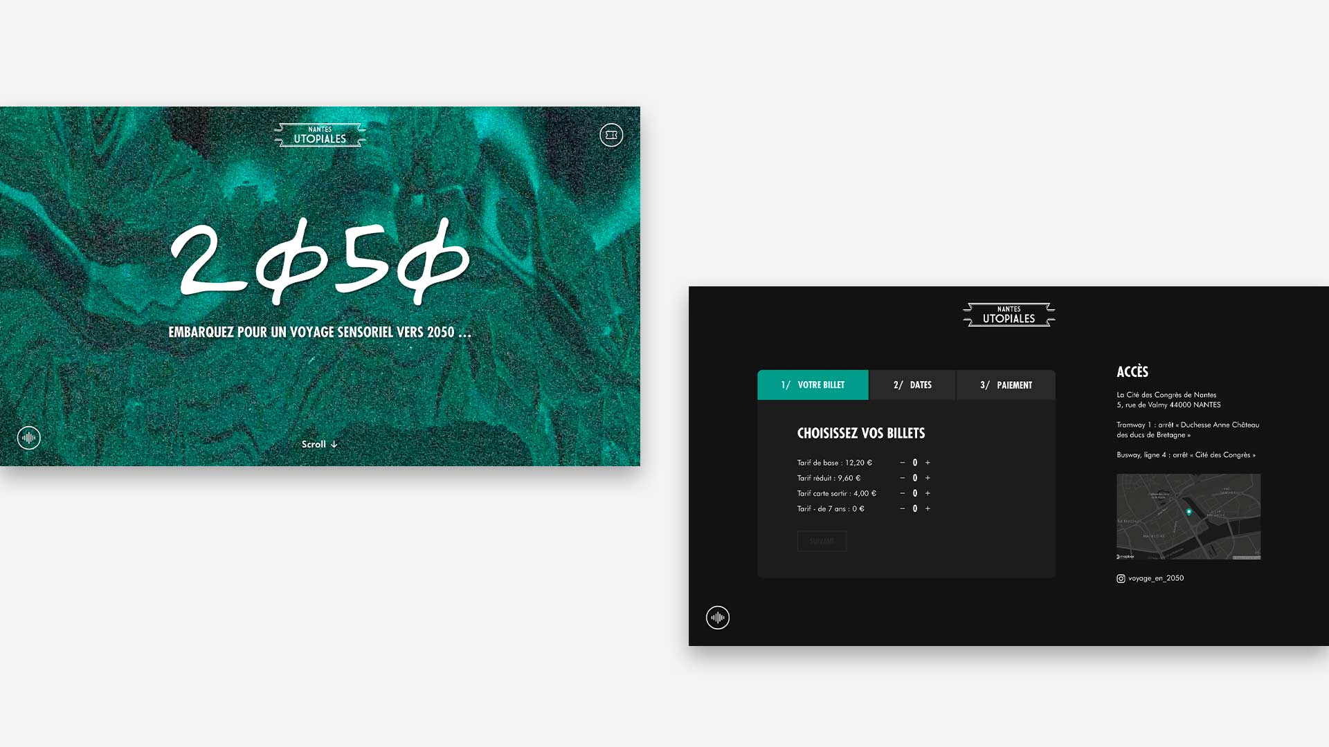 UX/UI Voyage en 2050